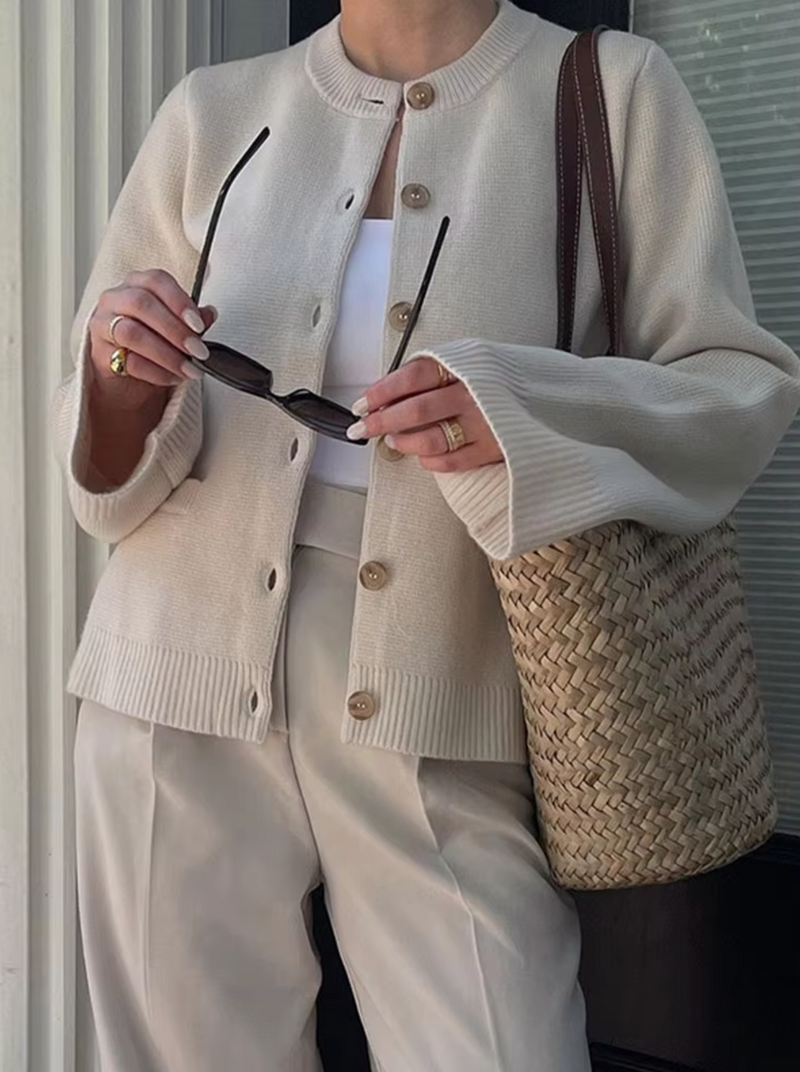 Classic Vintage Cardigan with a Flattering Fit