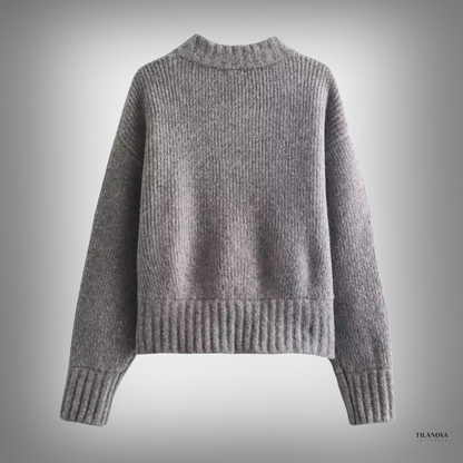 Well Tailored Cardigan with a Graceful Silhouette