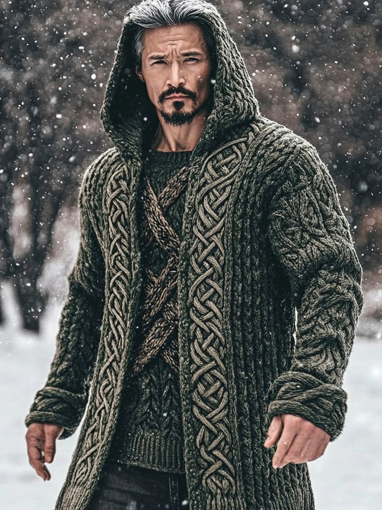 Celtic Myth Men's Hooded Cardigan artswardrobe