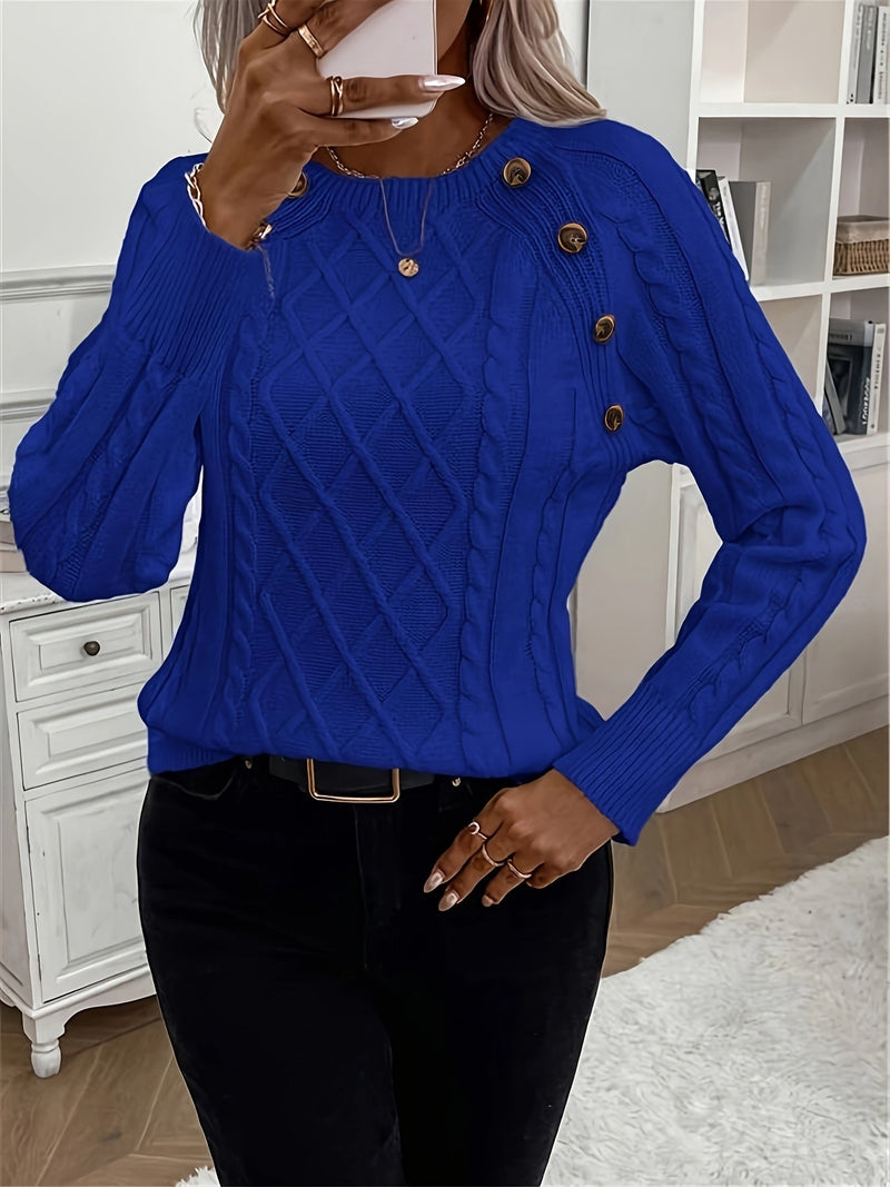 A Vintage Style Sweater with Delicate Timeless Details