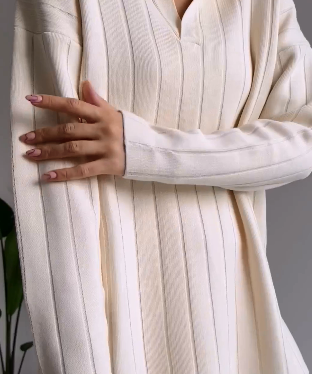 A Vintage Style Sweater with Delicate Timeless Details