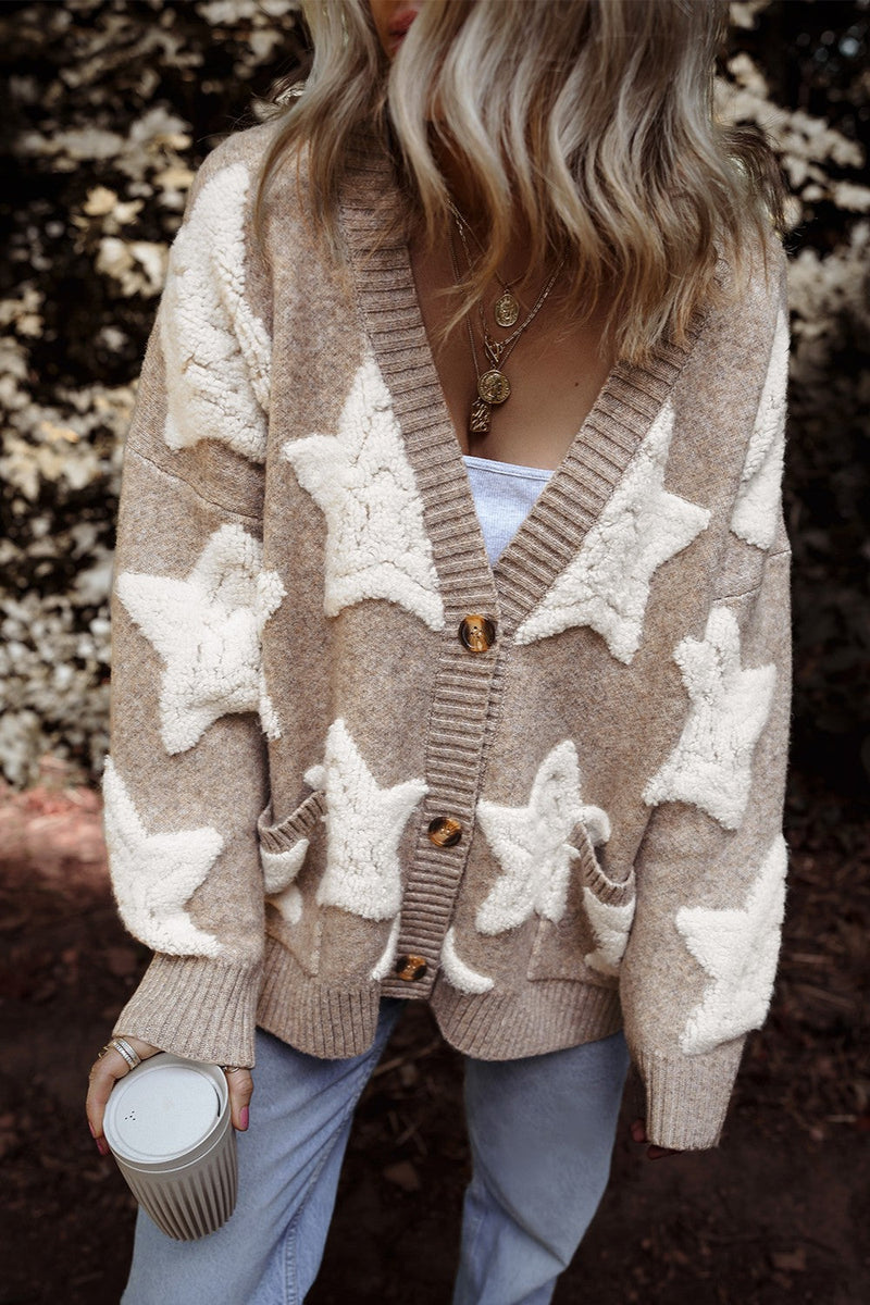 Well Tailored Cardigan with a Graceful Silhouette