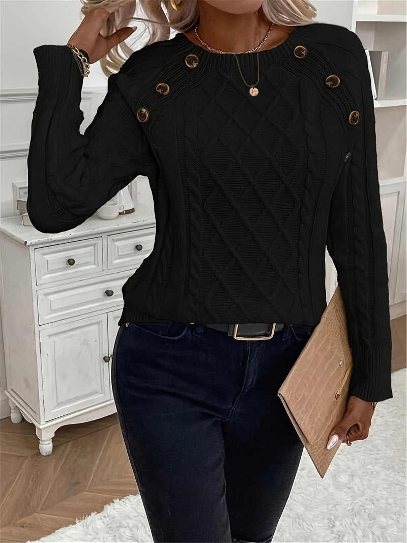A Vintage Style Sweater with Delicate Timeless Details