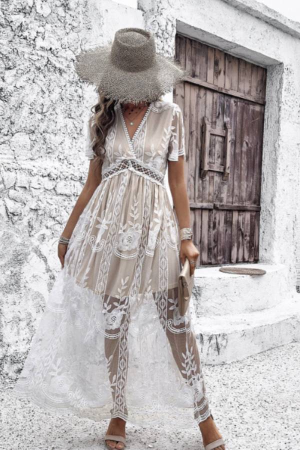 A Vintage Style Dress with Delicate Timeless Details