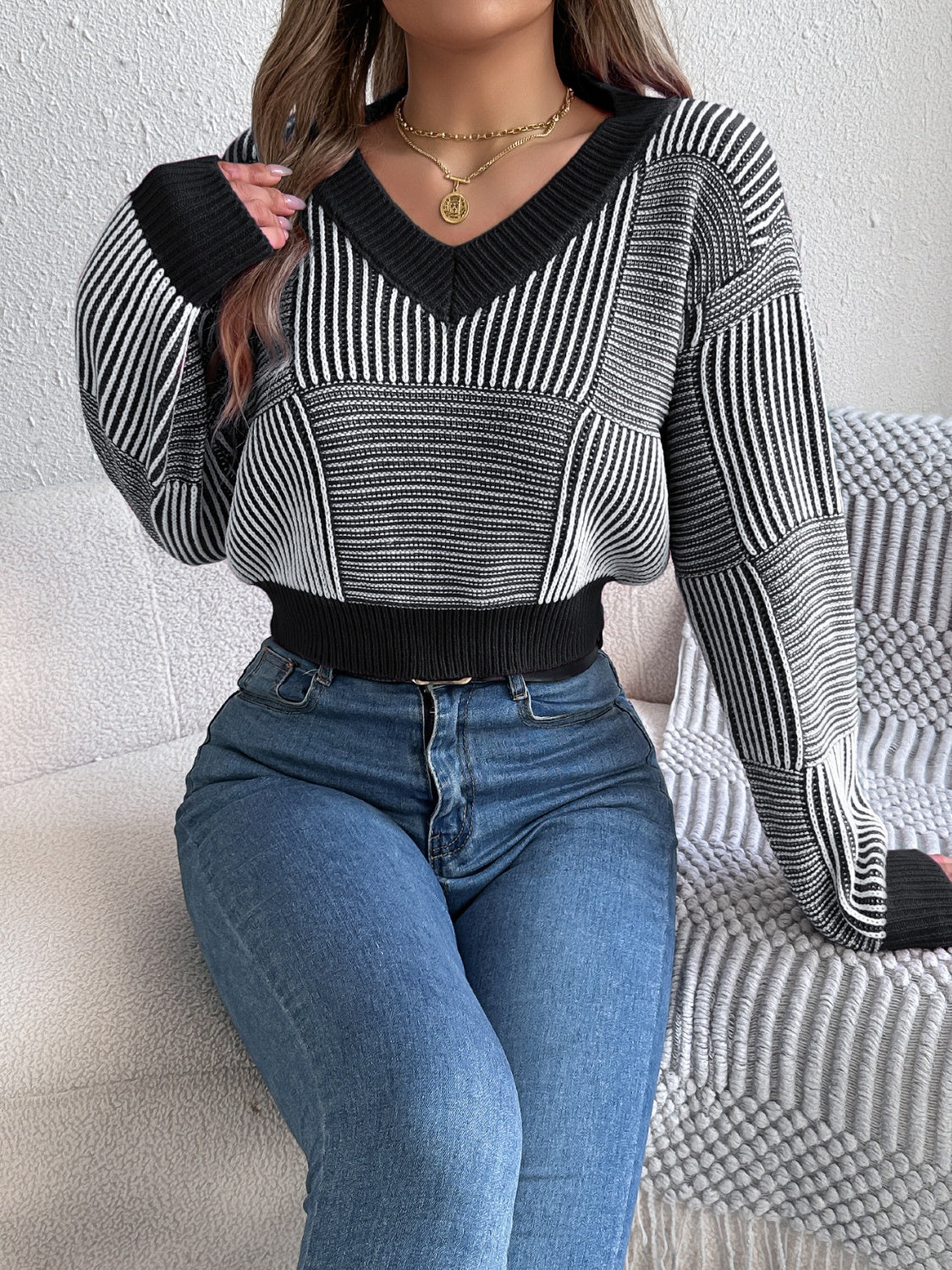 Vintage Inspired Sweater with a Contemporary Edge