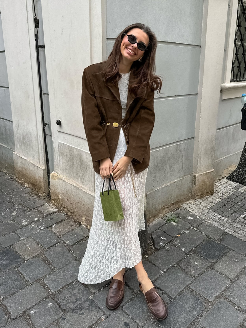 A Vintage Style Jacket with Delicate Timeless Details