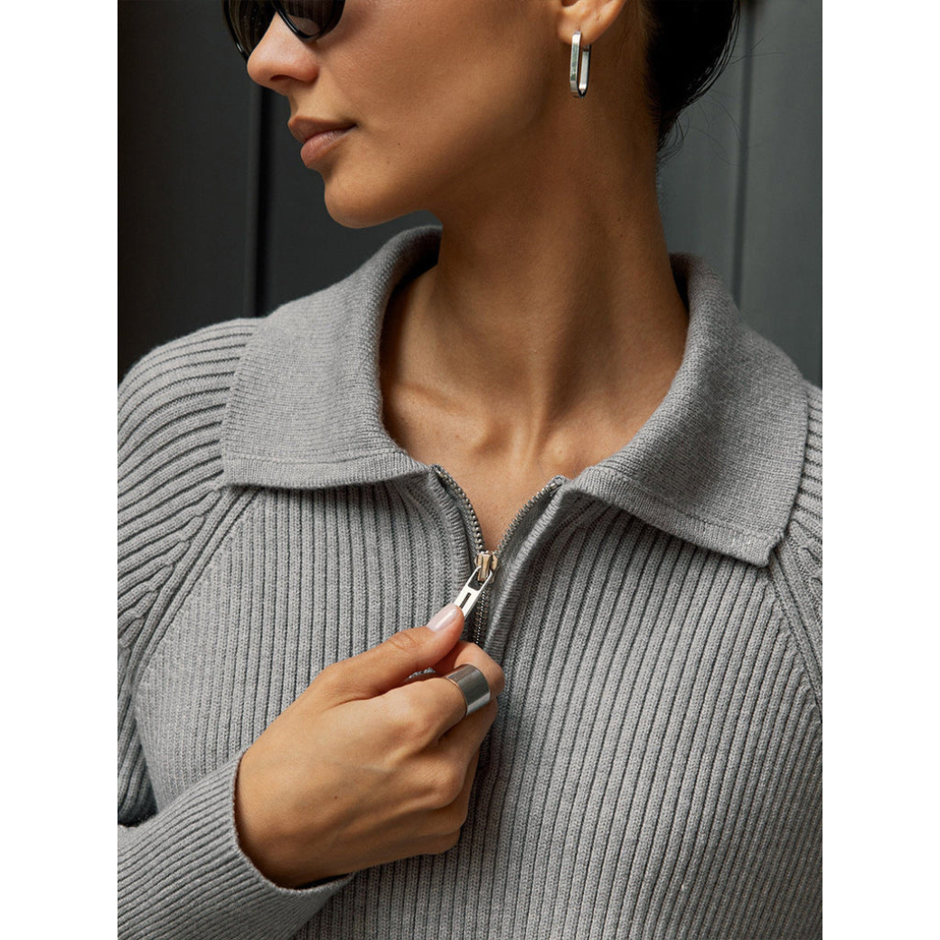 A Vintage Style Sweater with Delicate Timeless Details