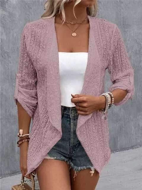 Well Tailored Cardigan with a Graceful Silhouette
