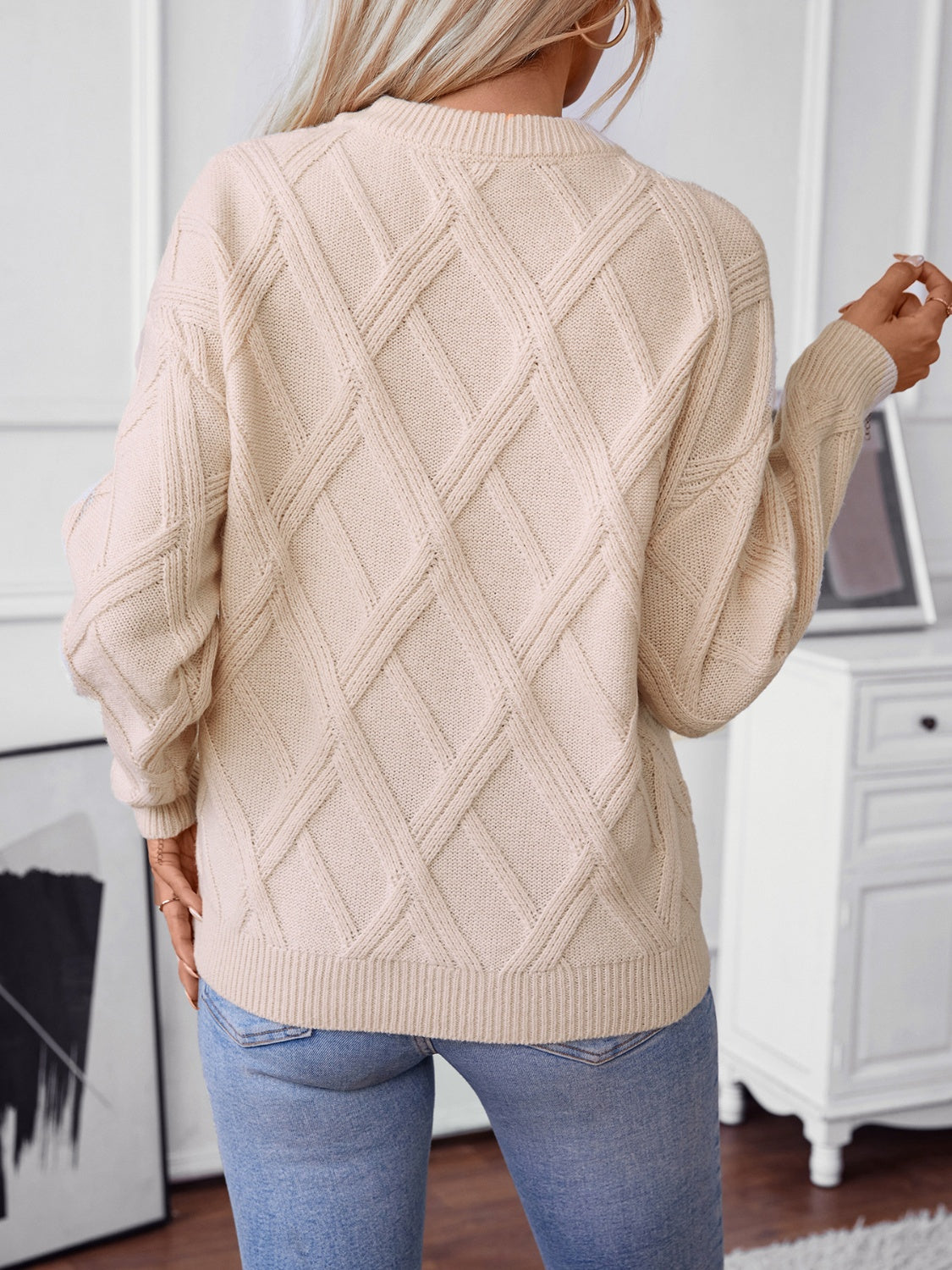 A Vintage Style Sweater with Delicate Timeless Details