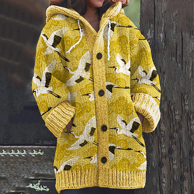 Klassisesti suunniteltu Neuletakki