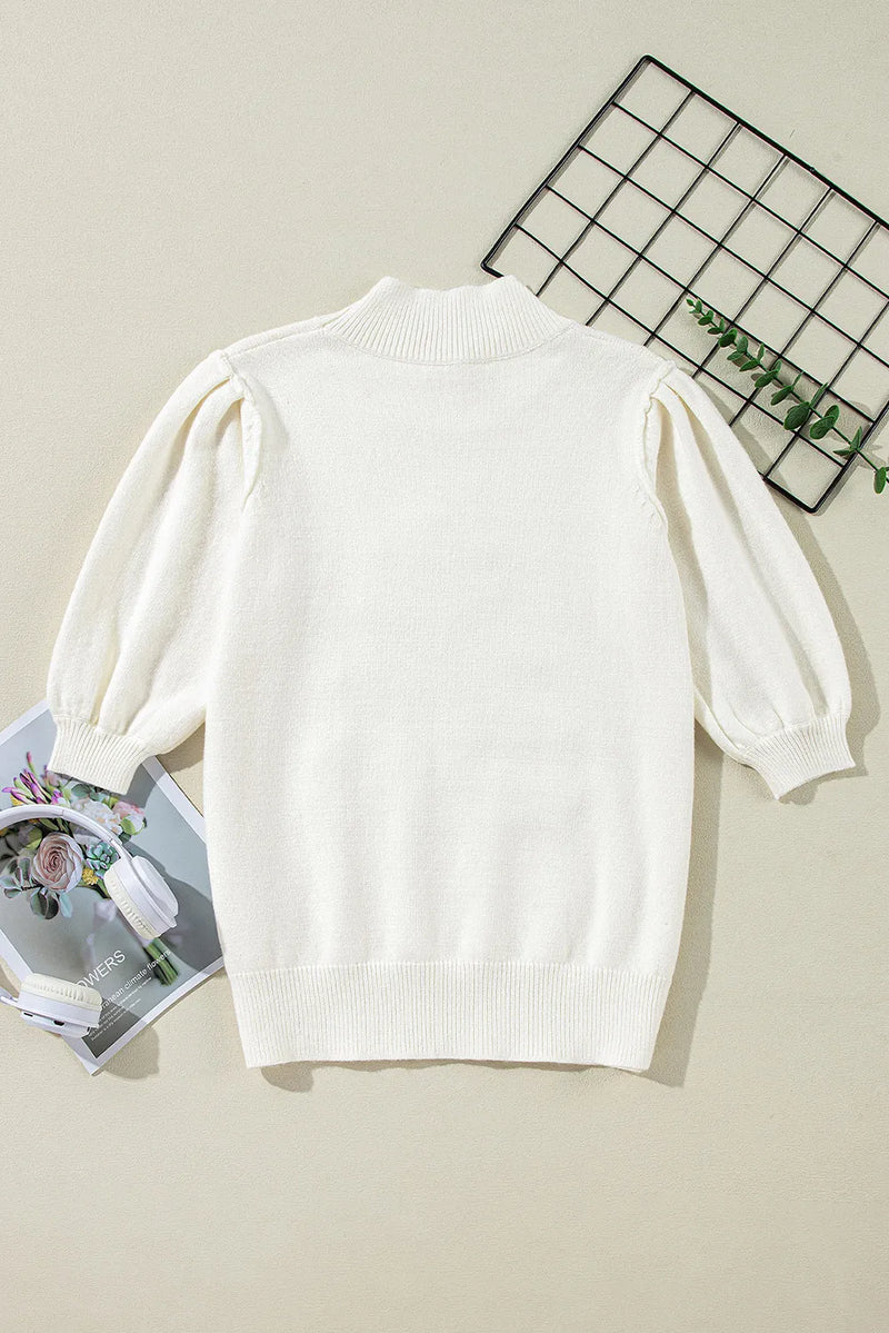 A Vintage Style Sweater with Delicate Timeless Details