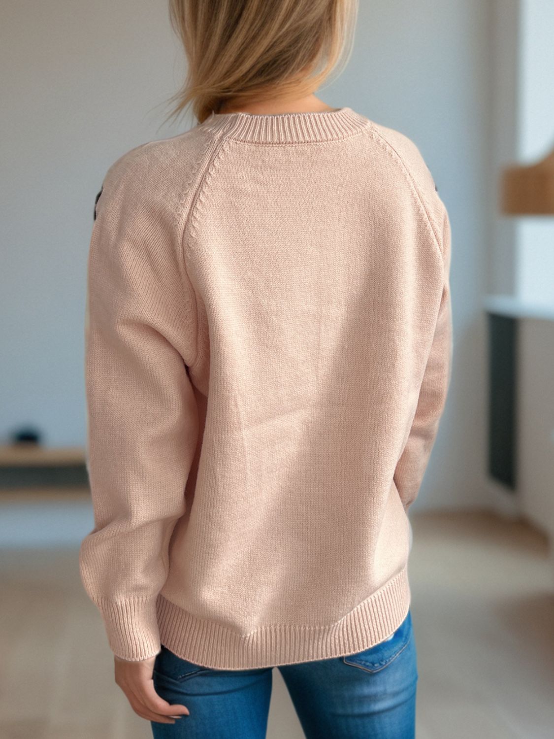A Vintage Style Sweater with Delicate Timeless Details