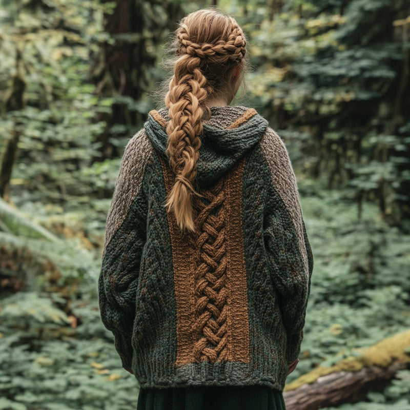 Harkitusti suunniteltu Neuletakki