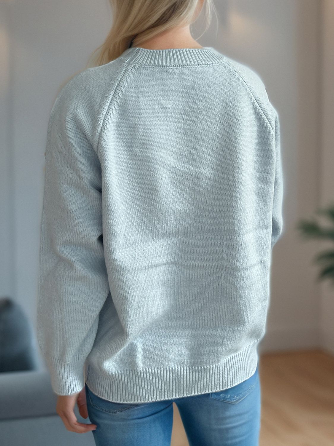 A Vintage Style Sweater with Delicate Timeless Details