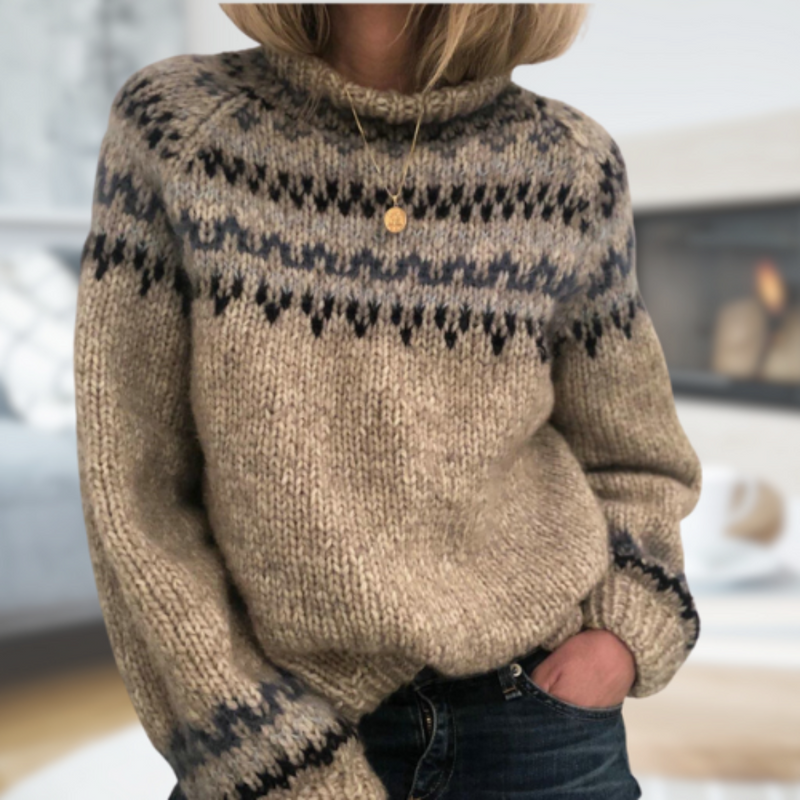 A Vintage Style Sweater with Delicate Timeless Details