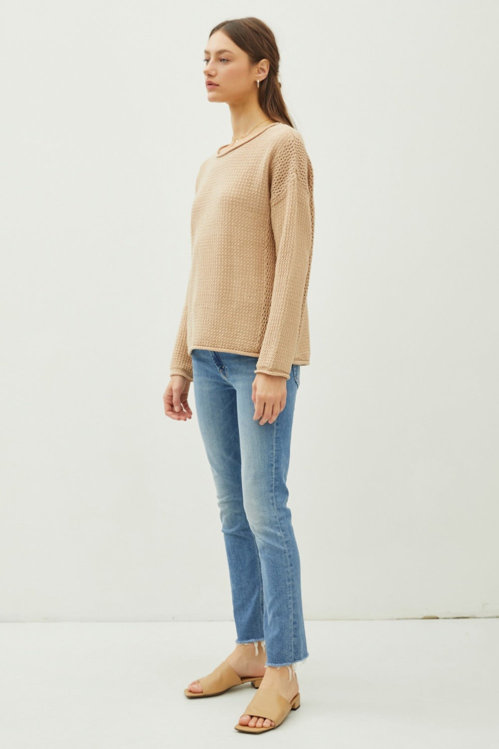 A Vintage Style Sweater with Delicate Timeless Details