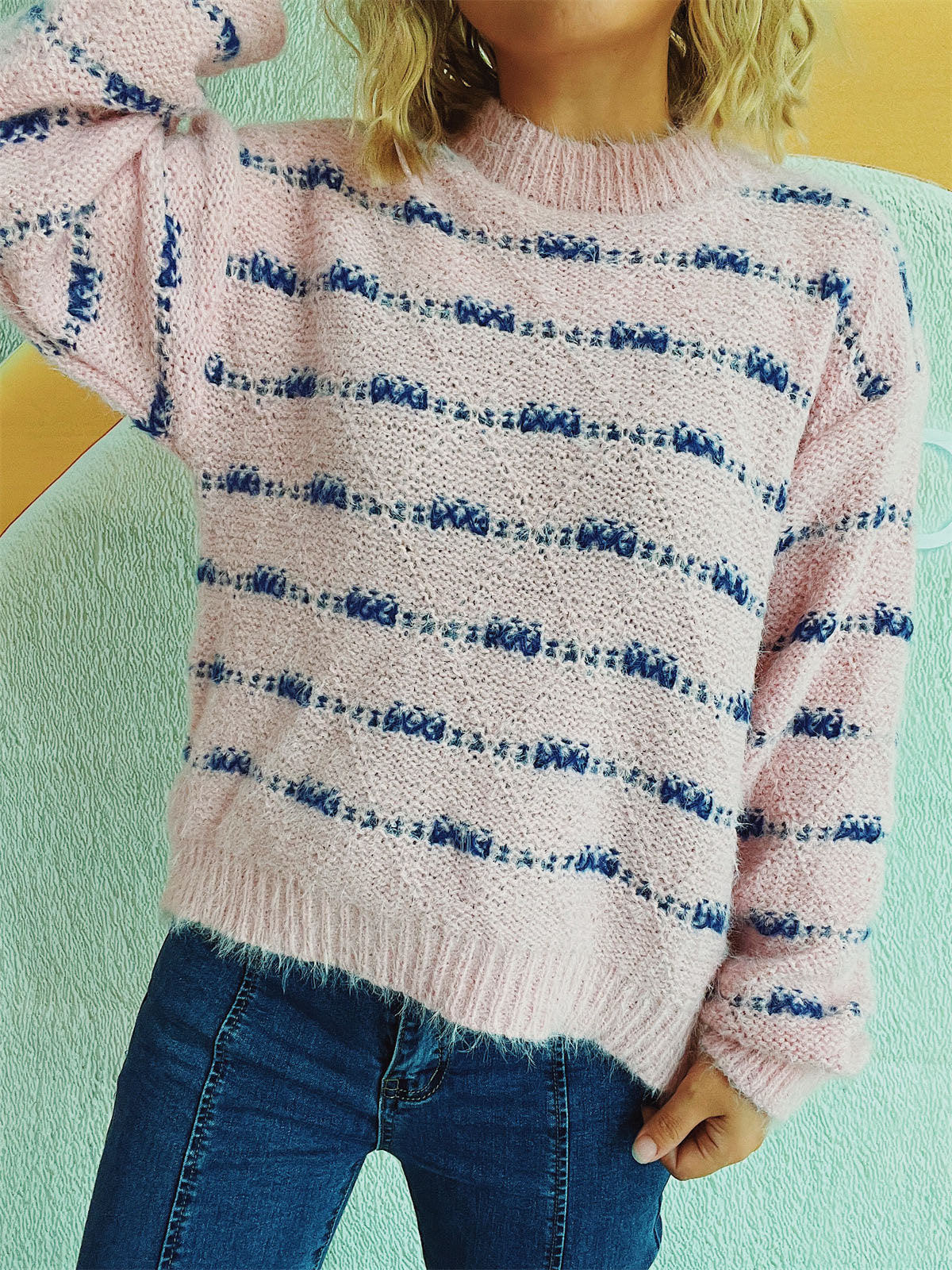 A Vintage Style Sweater with Delicate Timeless Details