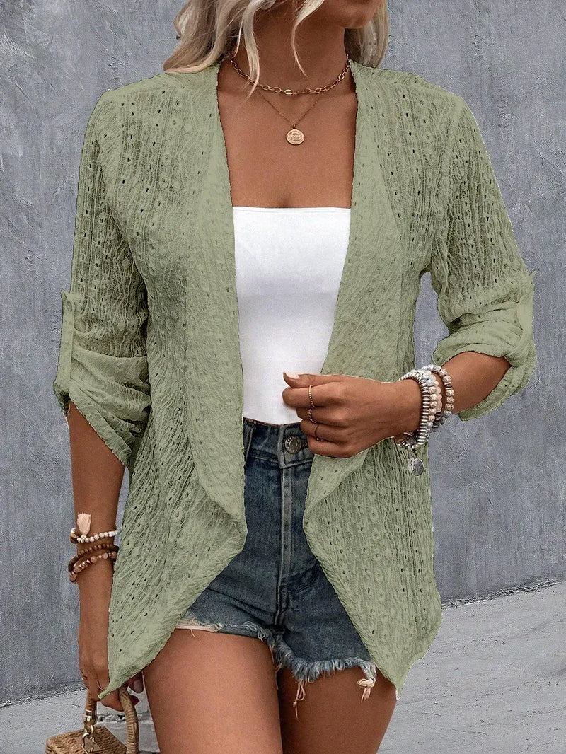 Well Tailored Cardigan with a Graceful Silhouette