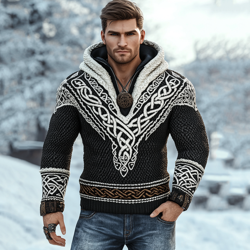 Sulokkaasti suunniteltu Villapaita