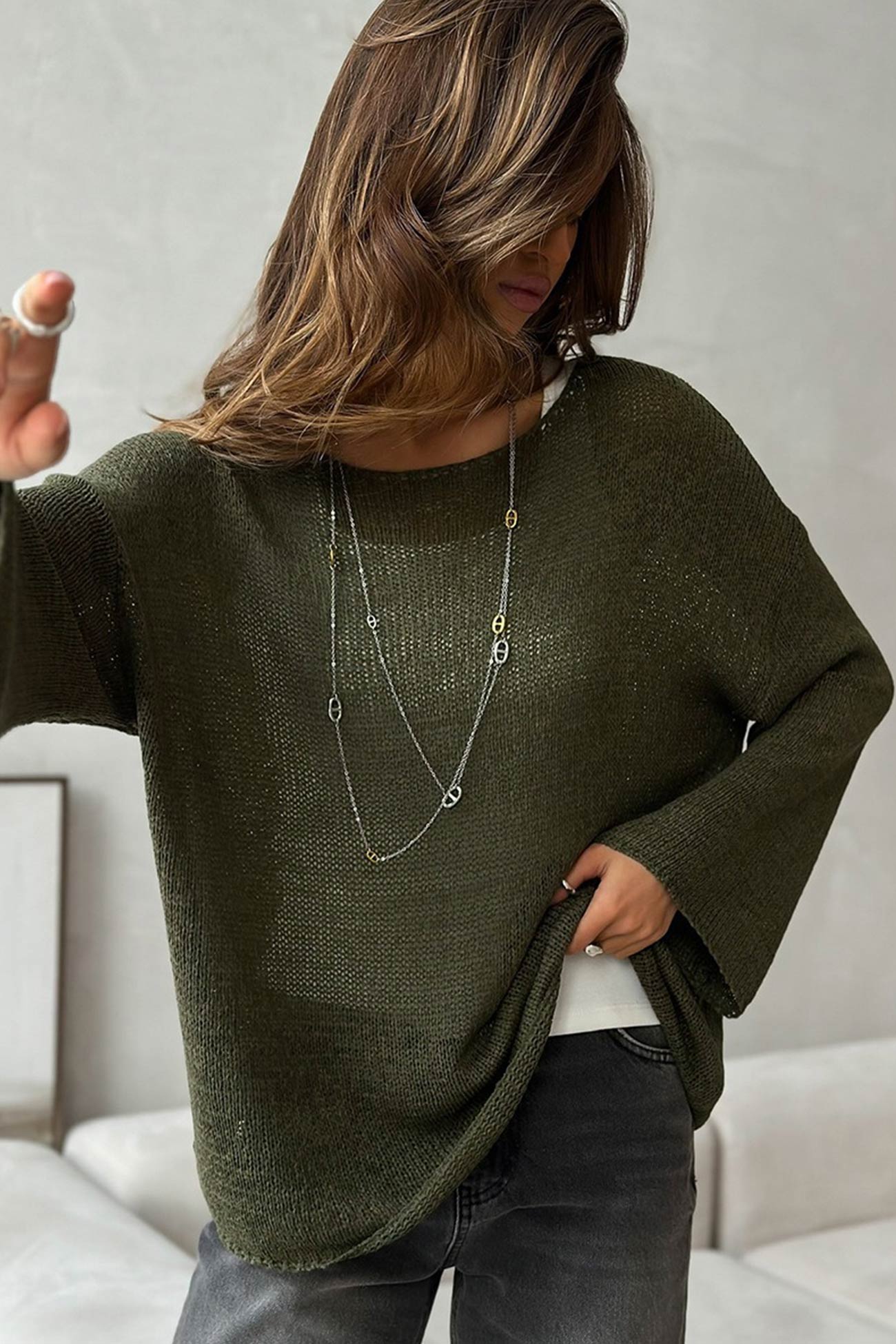 Gracefully Styled Sweater for Any Occasion