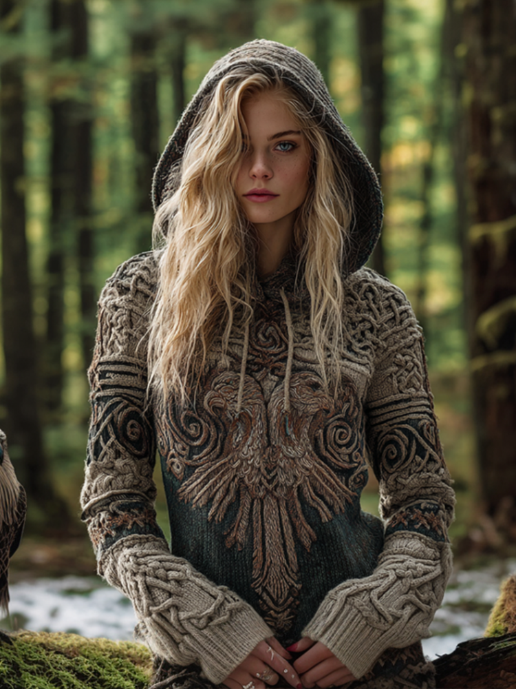 Sulokkaasti suunniteltu Villapaita