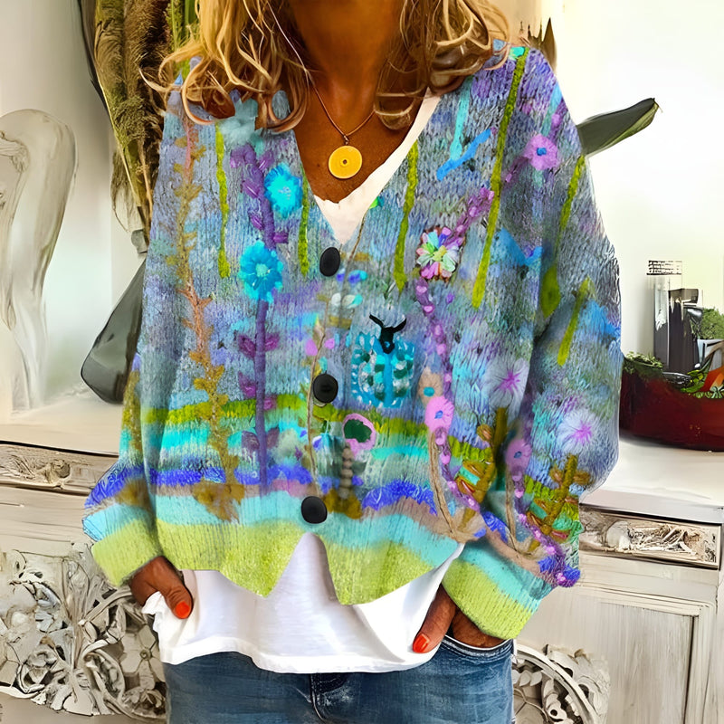 Classic Vintage Cardigan with a Flattering Fit