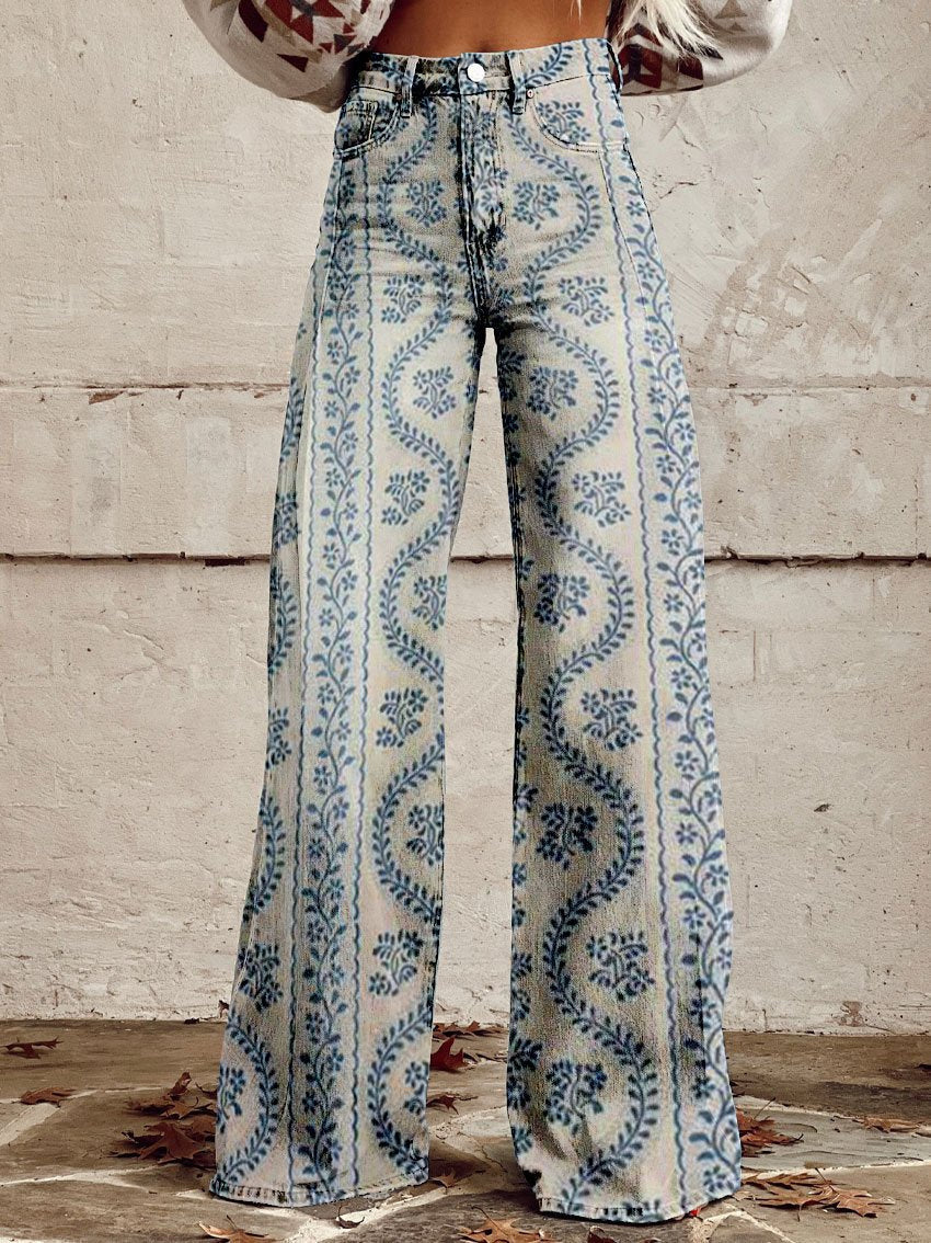 Blue Patterned