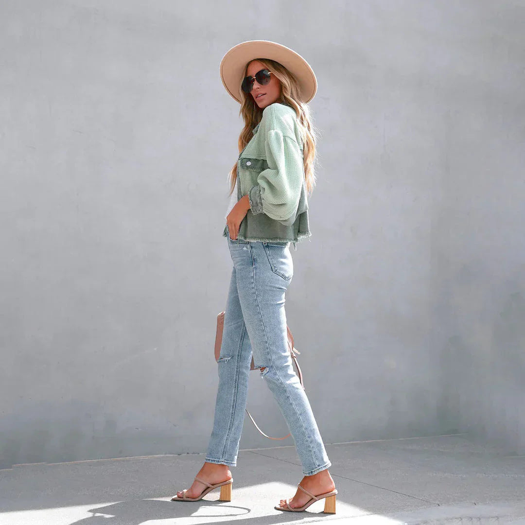 A Vintage Style Jacket with Delicate Timeless Details