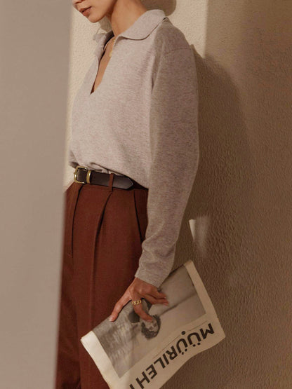 A Vintage Style Sweater with Delicate Timeless Details
