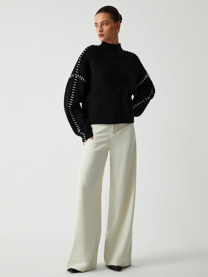 Well Tailored Sweater with a Graceful Silhouette