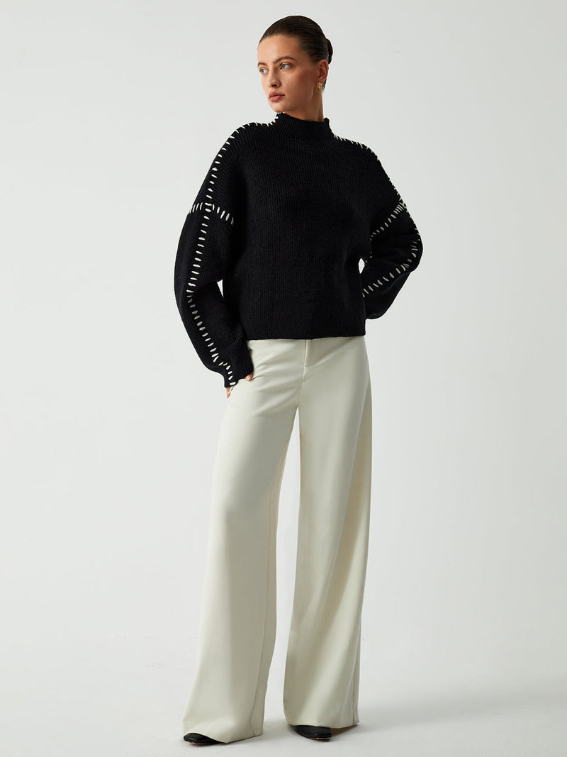 Well Tailored Sweater with a Graceful Silhouette