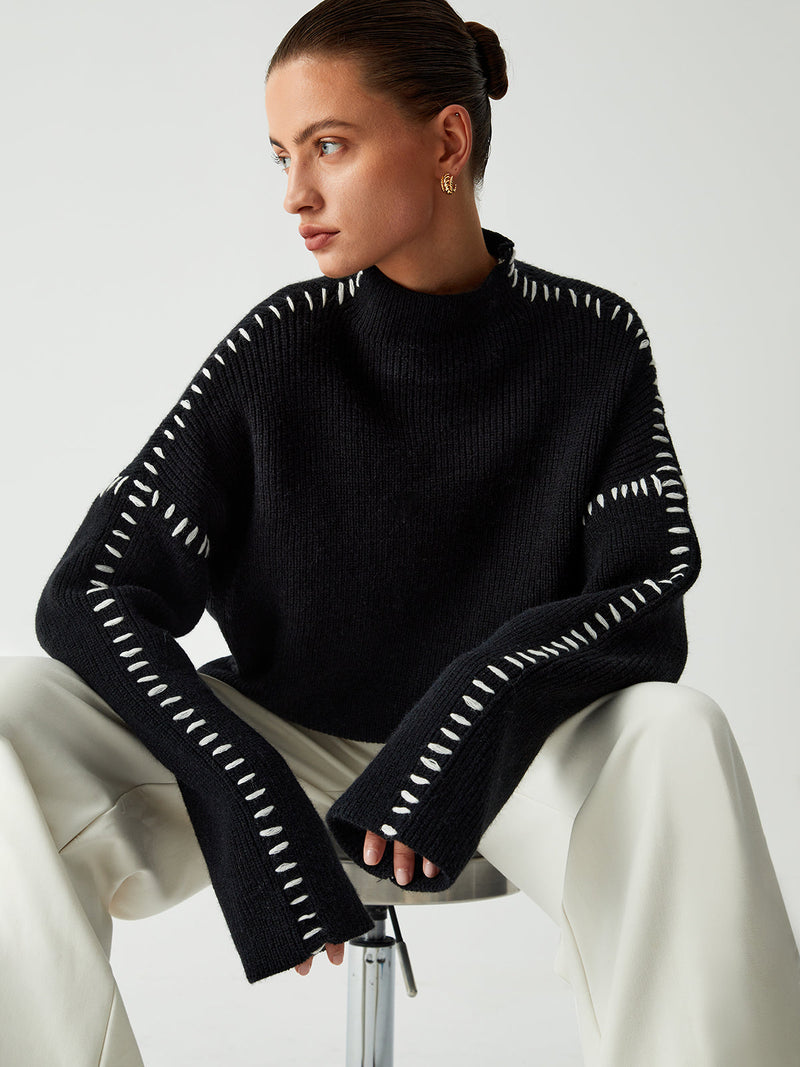 Well Tailored Sweater with a Graceful Silhouette