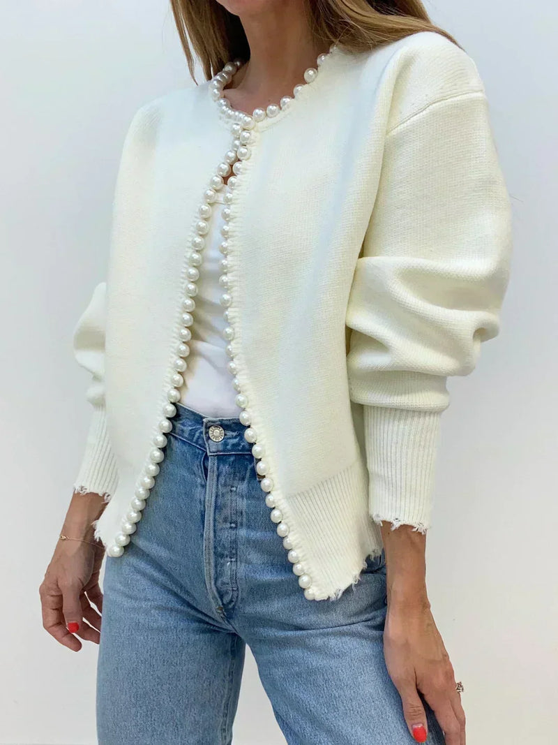 A Vintage Style Cardigan with Delicate Timeless Details