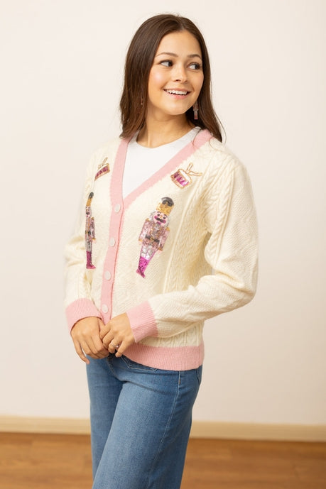 A Vintage Style Sweater with Delicate Timeless Details