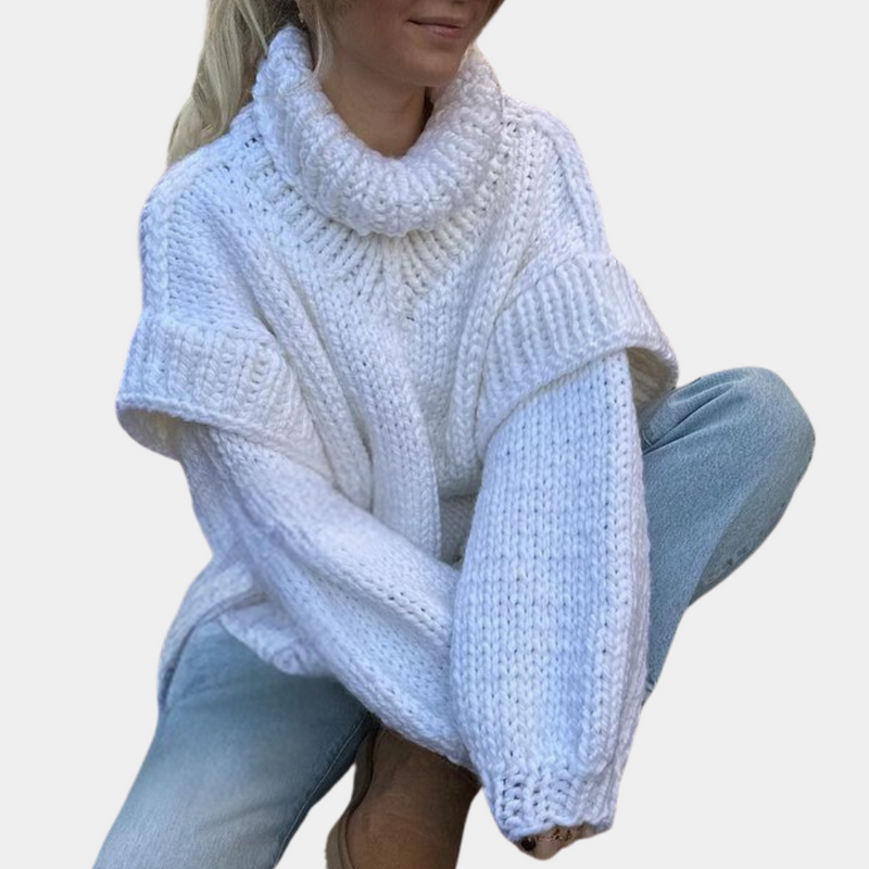 Well Tailored Sweater with a Graceful Silhouette