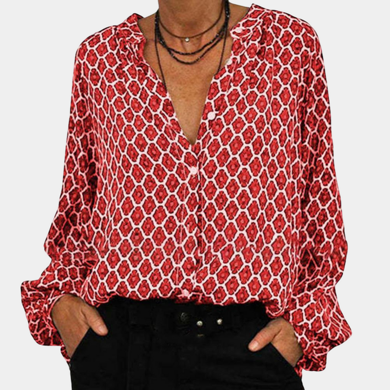 Classic Vintage Blouse with a Flattering Fit