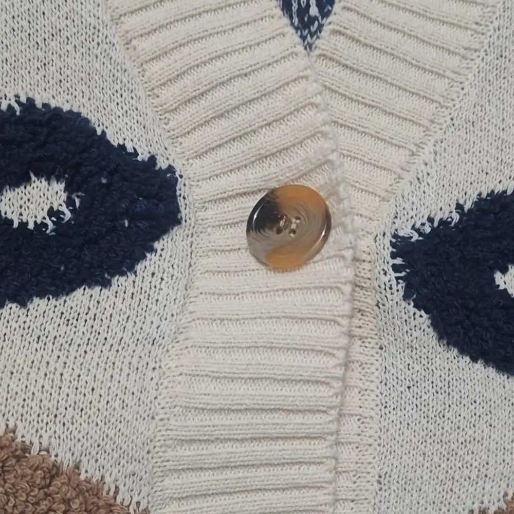 Classic Vintage Cardigan with a Flattering Fit
