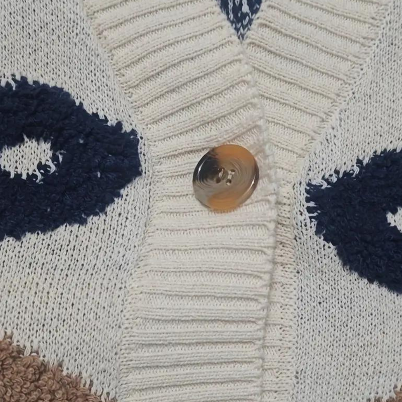 Classic Vintage Cardigan with a Flattering Fit