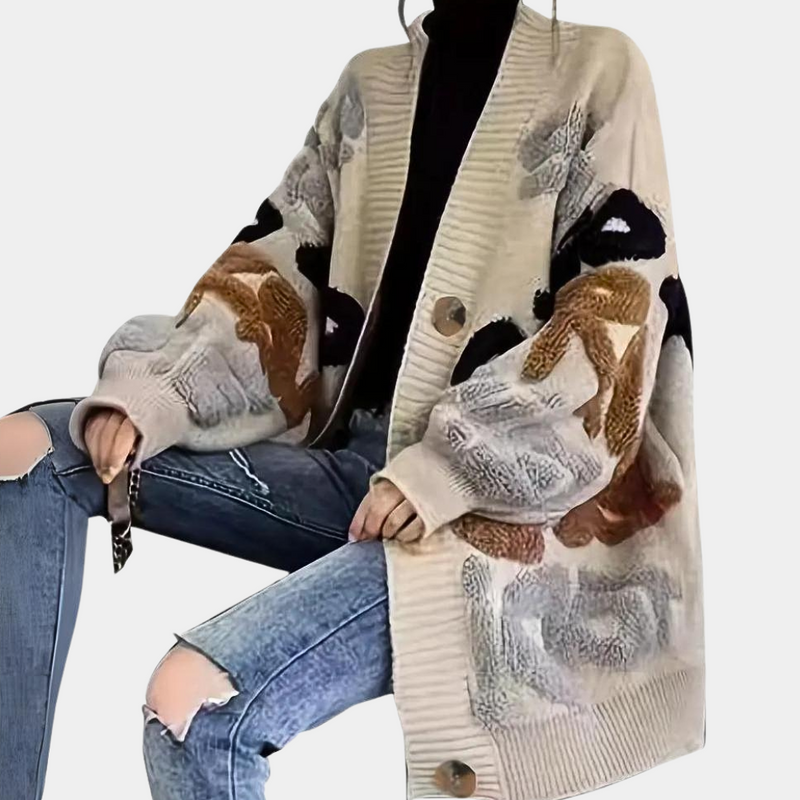 Classic Vintage Cardigan with a Flattering Fit