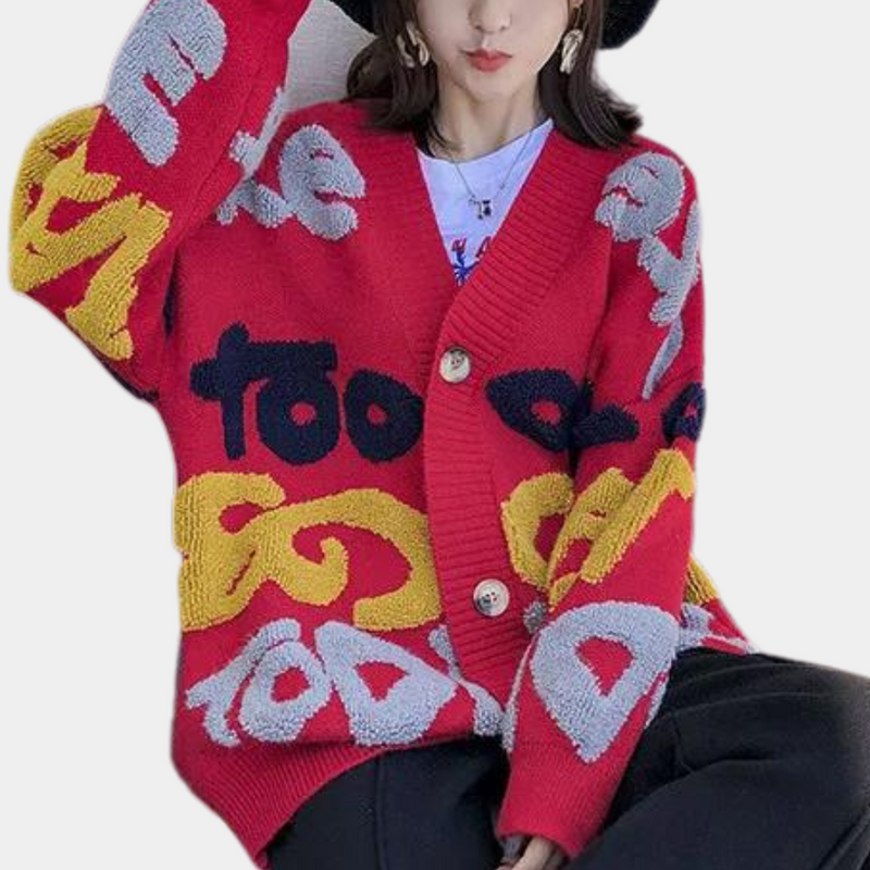 Classic Vintage Cardigan with a Flattering Fit