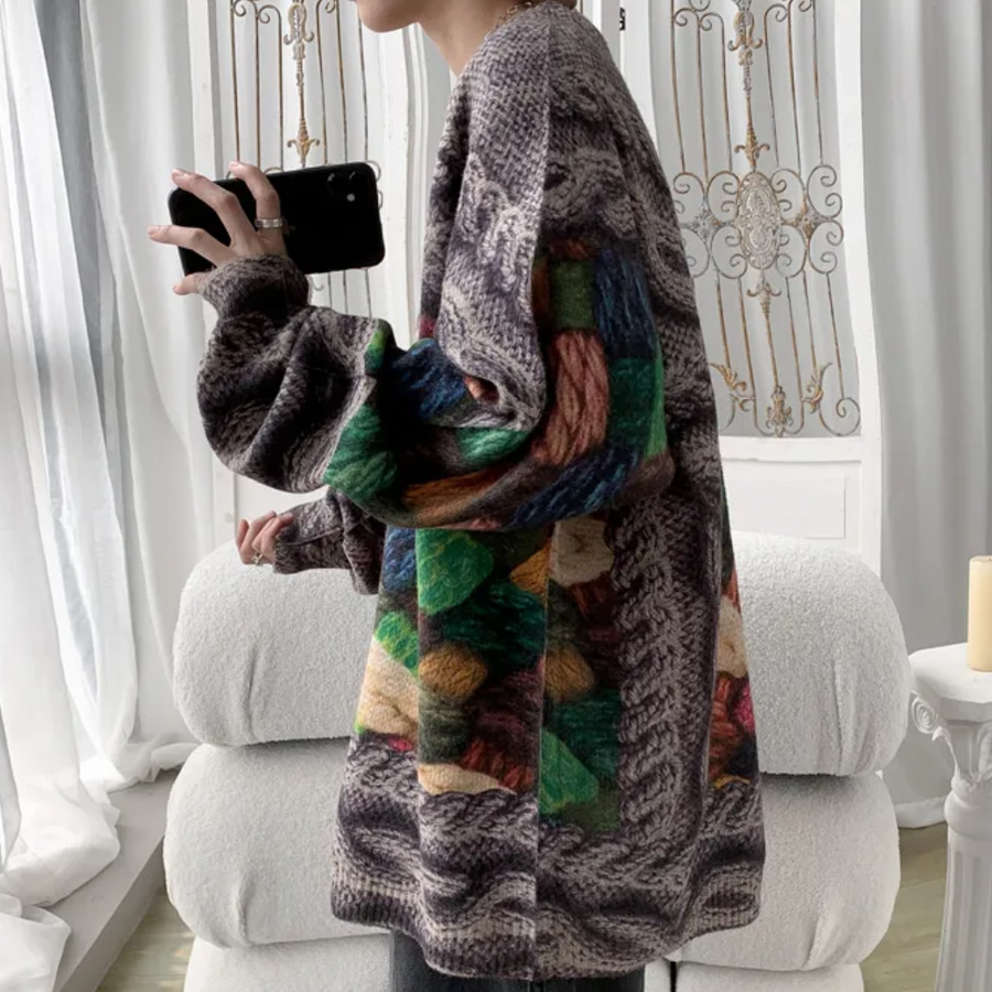 Vintage Inspired Sweater with a Contemporary Edge