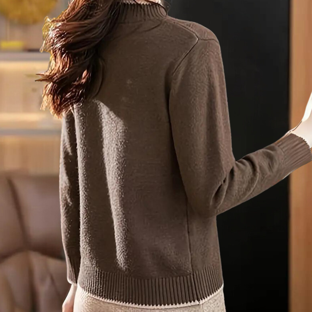 Well Tailored Sweater with a Graceful Silhouette