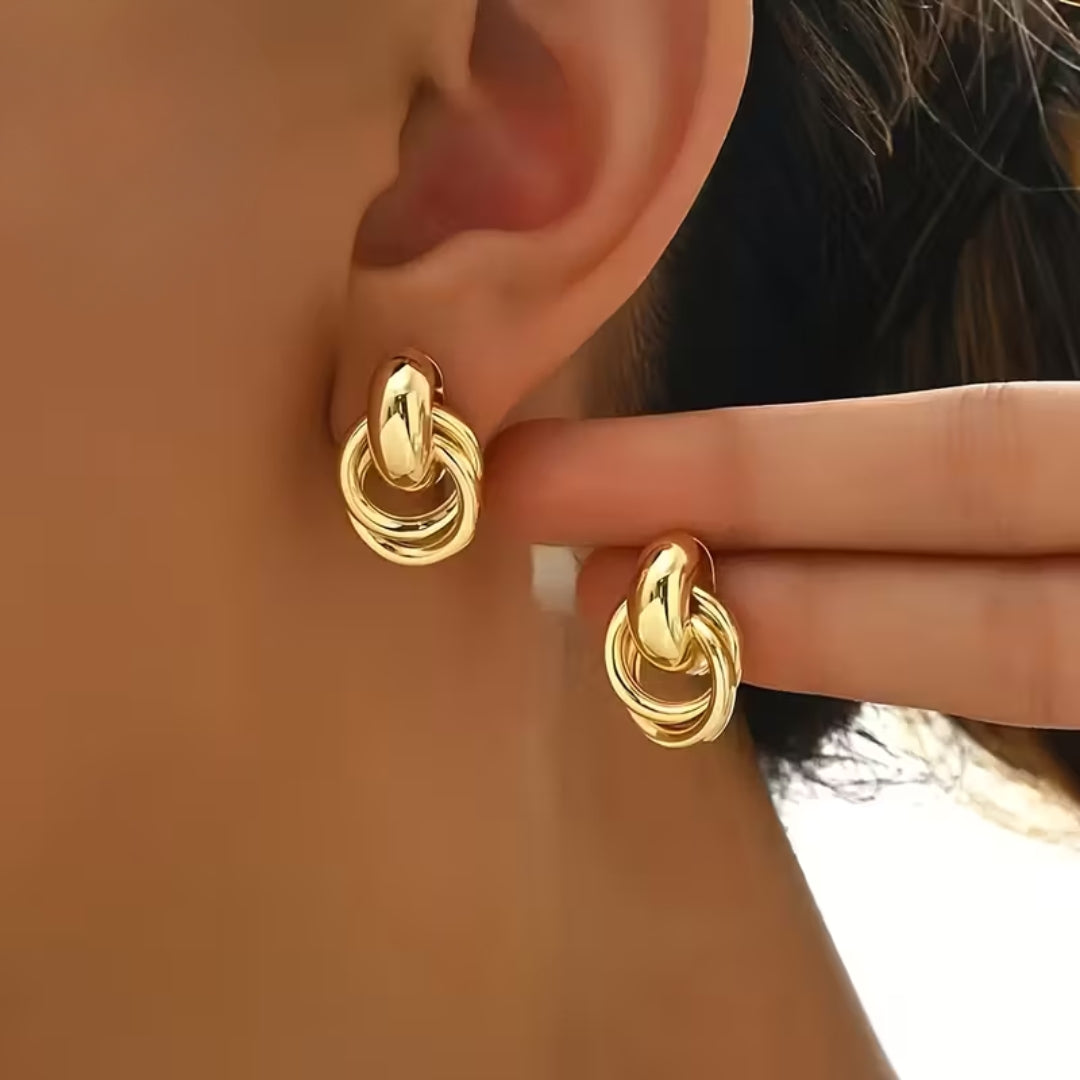 Luxury Gold Hoop Earrings
