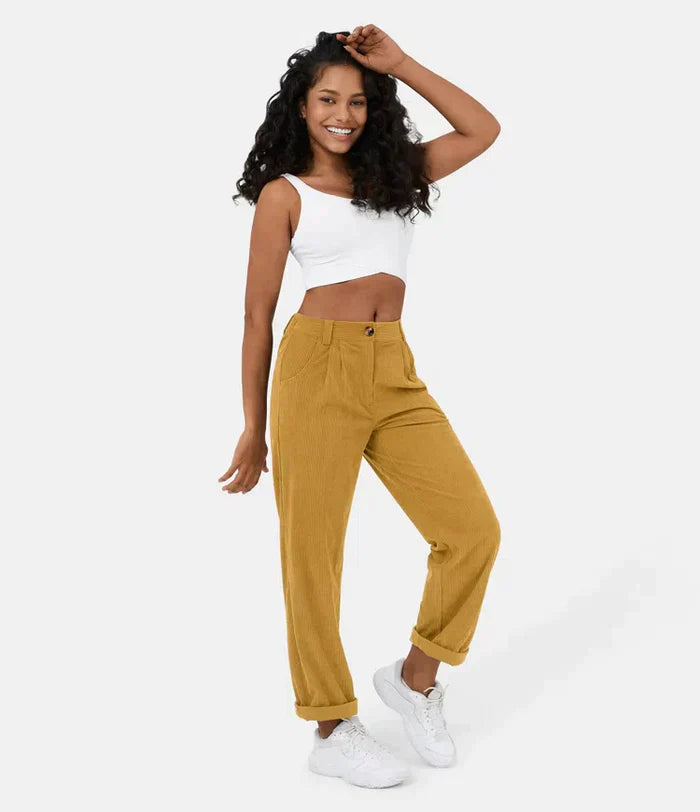 A Vintage Style Pants with Delicate Timeless Details