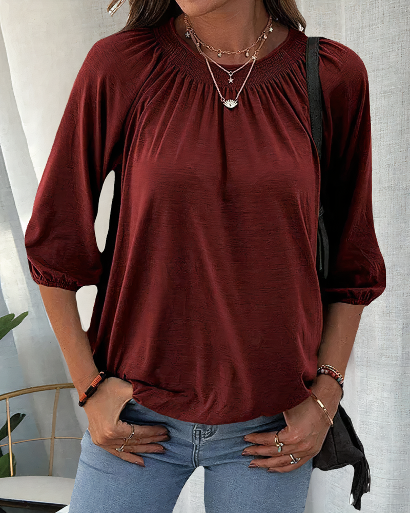 Classic Vintage Blouse with a Flattering Fit