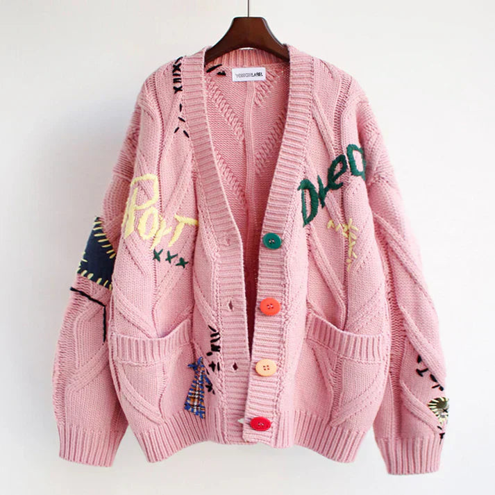 Classic Vintage Cardigan with a Flattering Fit