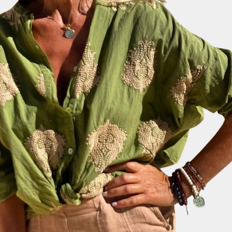 A Vintage Style Blouse with Delicate Timeless Details