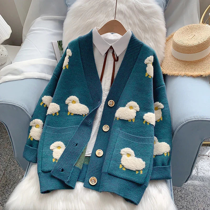 Classic Vintage Cardigan with a Flattering Fit