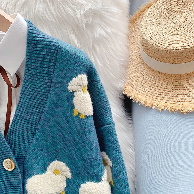 Classic Vintage Cardigan with a Flattering Fit
