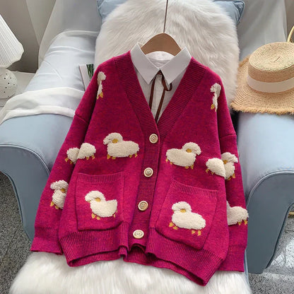 Classic Vintage Cardigan with a Flattering Fit